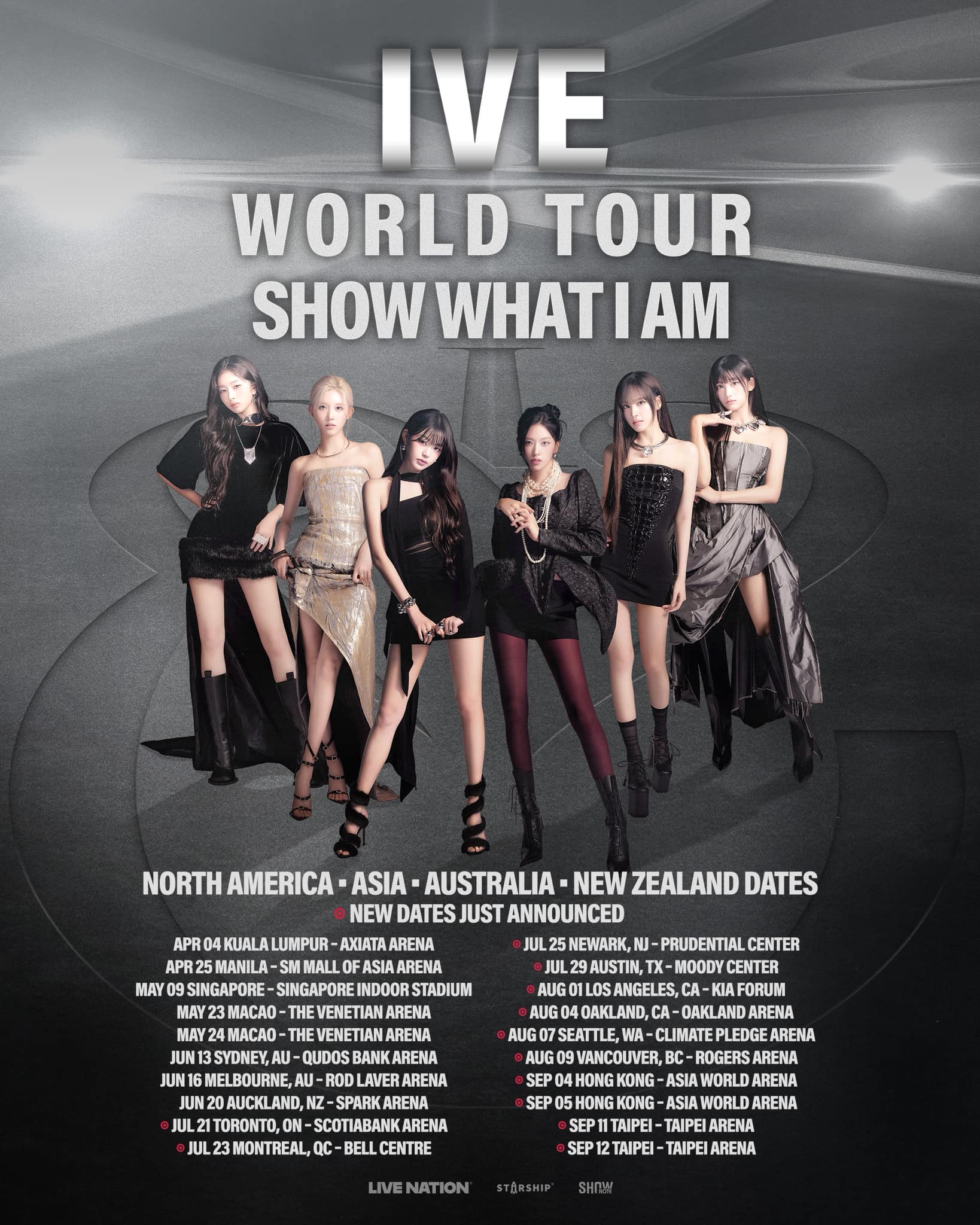 IVE SHOW WHAT I AM Tour Poster 2026